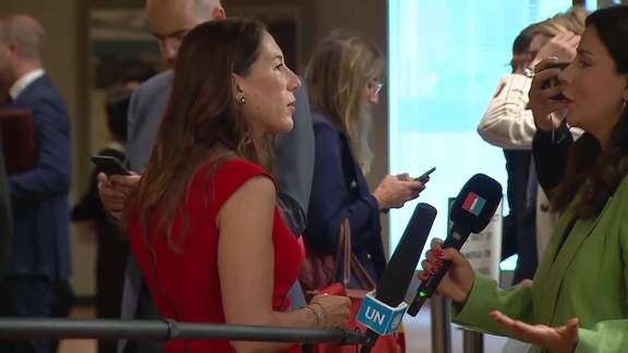 Vanessa Frazier (Malta) on the situation in Afghanistan and other matters - Security Council Media Stakeout