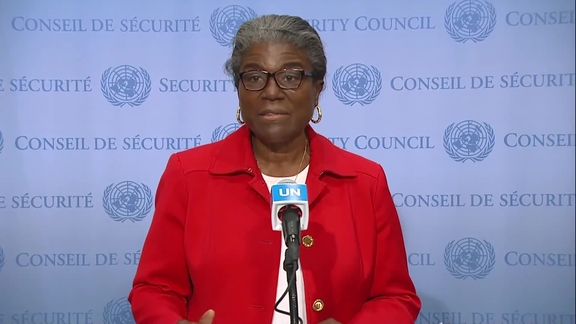 Linda Thomas-Greenfield (USA) on DPRK - Security Council Media Stakeout
