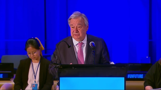 António Guterres (UN Secretary-General) at the HLPF Special event "We the Peoples, Shaping the Future of the UN"
