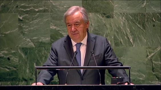 António Guterres (UNSG) at the Election of the President of the General Assembly