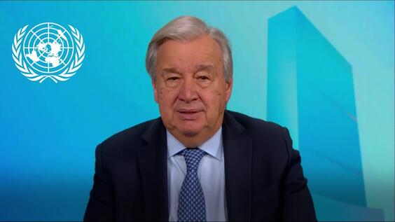António Guterres (Secretario General) con motivo del Día Mundial del SIDA 2025