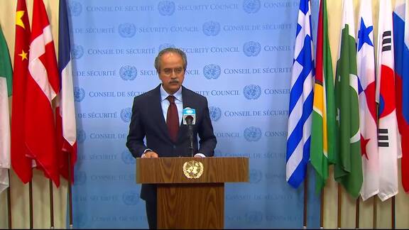 Asim Iftikhar Ahmad (Pakistan) on the Situation Between India and Pakistan - Security Council Media Stakeout