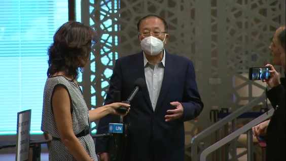 Zhang Jun (China & SC President) on situation in Afghanistan - Security Council Media Stakeout