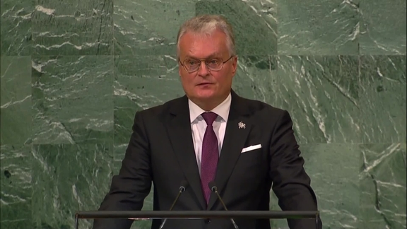 Lithuania  - President Addresses General Debate, 77th Session