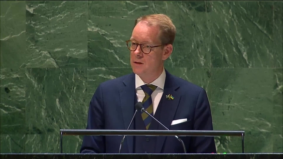 Sweden - Minister for Foreign Affairs Addresses General Debate, 78th Session