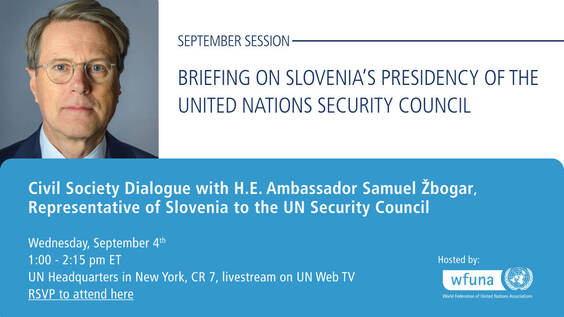 Civil Society Dialogue with United Nations Security Council President Ambassador Samuel Žbogar, Slovenia