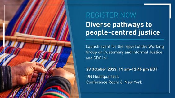 Diverse pathways to people-centred justice