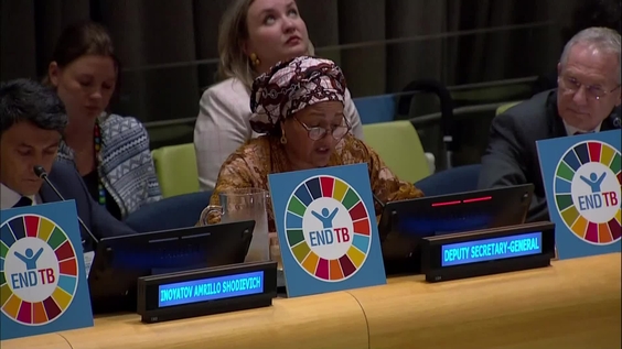 Amina J. Mohammed (DSG) on Multistakeholder Hearings in preparation of the General Assembly High-level Meetings on the Fight against Tuberculosis, Pandemic Prevention, Preparedness and Response and Universal Health Coverage 