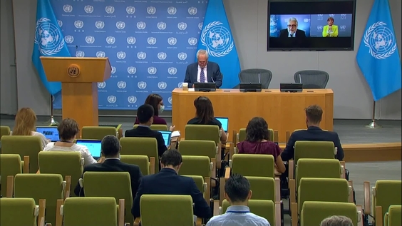 Press Conference: Amir Abdulla, the UN Coordinator for Black Sea Grain Initiative, and Rebeca Grynspan (UNCTAD) to update on the   UN-led initiatives to reintegrate grains and fertilizers from Ukraine and the Russian Federation to the global markets