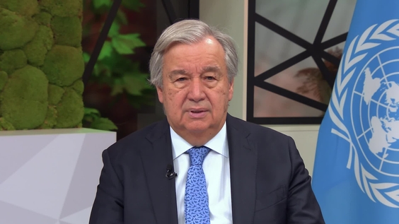 António Guterres (Secrétaire général de l&#039;ONU) à l&#039;occasion de la journée mondiale de l&#039;environnement