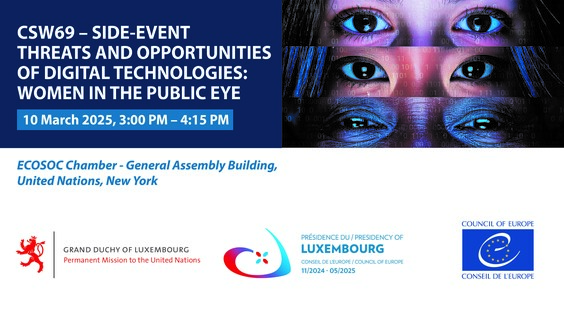 Threats and Opportunities of Digital Technologies: Women in the Public Eye (CSW69 Side Event)