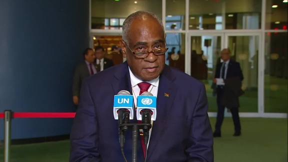 General Assembly Media Stakeout: Prime Minister of Vanuatu, Alatoi Ishmael Kalsakau on an Advisory Opinion of the International Court of Justice on the Obligations of States in Respect of Climate Change