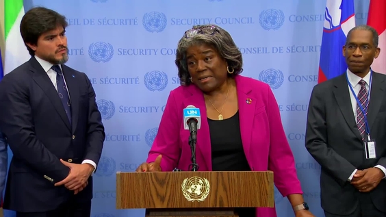 Joint statement by Linda Thomas-Greenfield (USA) on Haiti - Security Council Media Stakeout