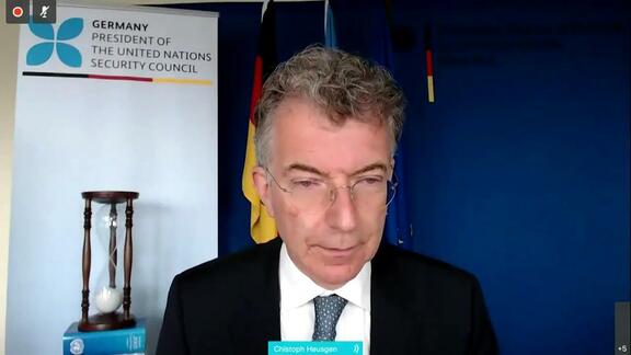 Virtual Media Stakeout by Security Council President