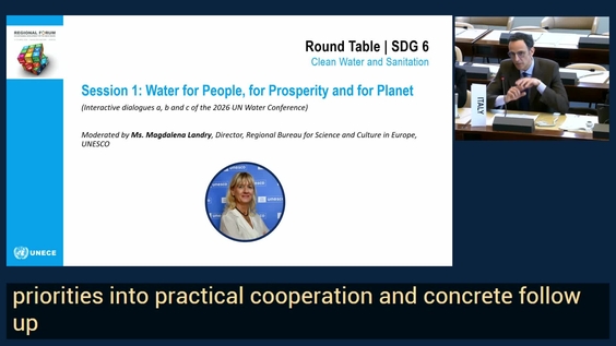 SDG 6 CLEAN WATER AND SANITATION - Regional Forum 2026