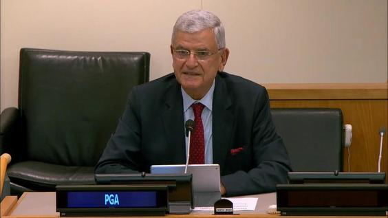 Volkan Bozkir (Président de l'Assemblée générale) à la 4e séance de la Sixième Commission - Assemblée générale, 75e session