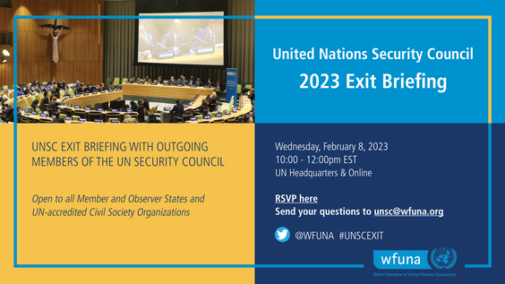 United Nations Security Council 2023 Exit Briefing