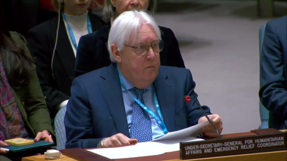 Martin Griffiths (OCHA) on the situation in the Middle East, including the Palestinian question - Security Council, 9540th meeting