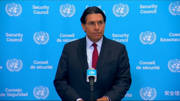 Danny Danon (Israel) on the situation in the Middle East - Security Council Media Stakeout