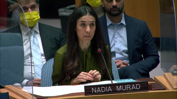 Nadia Murad (Nobel Peace Prize Laureate & UNODC Goodwill Ambassador) on Accountability as Prevention, Ending Cycles of Sexual Violence in Conflict (Women and peace and security) - Security Council, 9016th meeting