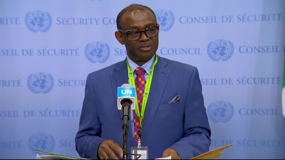 Al-Harith Idriss Al-Harith Mohamed (Sudan) on the situation in the Country - Security Council Media Stakeout