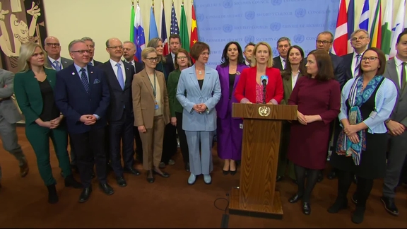 Kaja Kallas (European Union) on International Peace and Security- Security Council Media Stakeout
