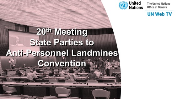10th Session, 20th Meeting of State Parties to Mine Ban convention
