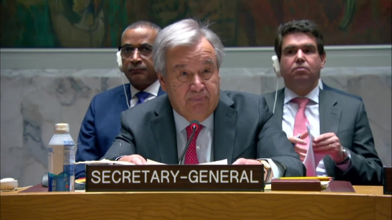 António Guterres (UN Secretary-General) on the situation in the Middle East, including the Palestinian question - Security Council, 9534th meeting