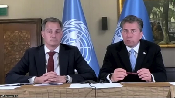 Press Conference: Tom Fletcher (OCHA) and Alexander de Croo (UNDP) on Syria