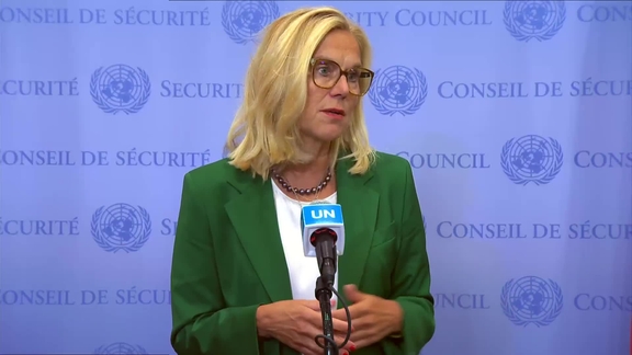 Sigrid Kaag (Senior Humanitarian and Reconstruction Coordinator for Gaza) on the situation in Gaza -- Security Council Stakeout