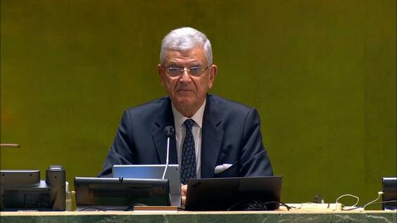 沃尔坎·博兹基尔（联合国大会第75届会议主席）发表致辞 - 联合国第75届大会第16次全体会议