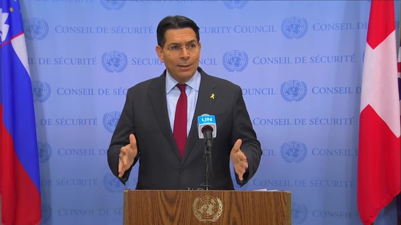 Danny Danon (Israel) on the situation in the Middle East - Security Council Media Stakeout