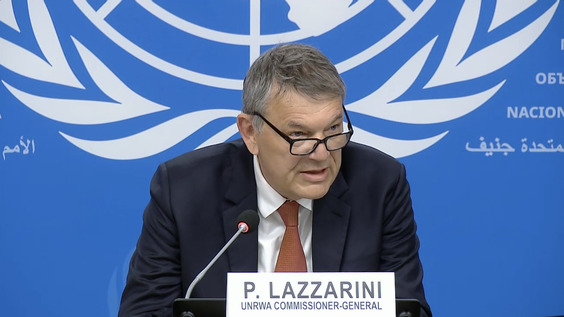 UNRWA - Press conference: Philippe Lazzarini, Commissioner-General