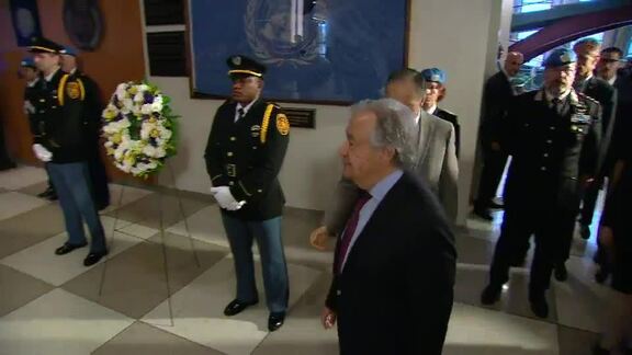 Wreath-laying Ceremony Honouring Civilian and Military Personnel and Opening of UN Staff Day