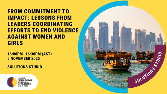 Partner Sessions - From commitment to impact: Lessons from leaders coordinating efforts to end violence against women and girls