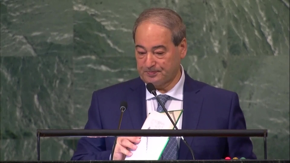 Syria- Minister for Foreign Affairs Addresses General Debate, 77th Session