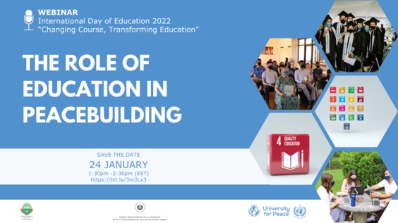 Role of Education in Peacebuilding - In commemoration of the International Day of Education