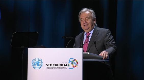 António Guterres (Secretary-General) at the Opening of Stockholm+50