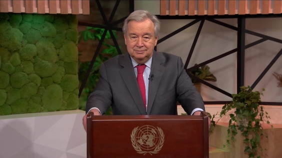 António Guterres (Secrétaire général de l'ONU) à l'occasion de la journée internationale Nelson Mandela  2022