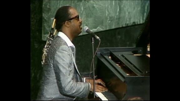 Special Committee against Apartheid Honors Stevie Wonder