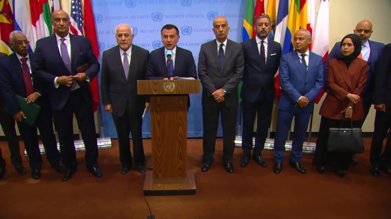 Arab Group on the situation in the Middle East - Security Council Media Stakeout