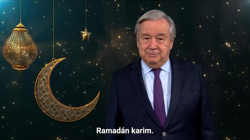 António Guterres (Secretario General) con motivo del Ramadán