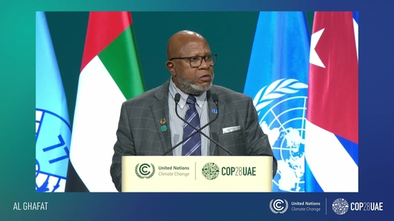 Dennis Francis (General Assembly President) at the Opening of G77 and China Summit | COP28, UN Climate Change Conference