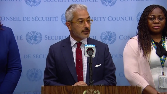 Mohamed Abushahab (UAE) Delivers Joint Statement on Somalia - Security Council Media Stakeout