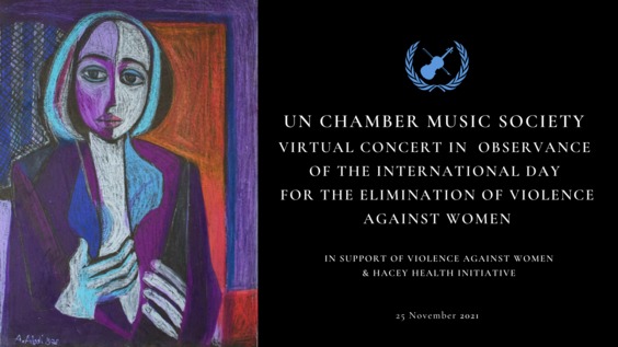 UN Chamber Music Society Concert in observance of the International Day for the Elimination of Violence Against Women