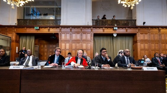 The International Court of Justice (ICJ) holds public hearings in the case Guyana v. Venezuela - oral argument of Guyana 