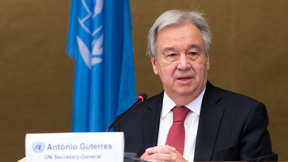Press Conference: Chairperson of the African Union Commission Moussa Faki Mahamat and UN Secretary-General António Guterres on the fifth African Union-United Nations Annual Conference