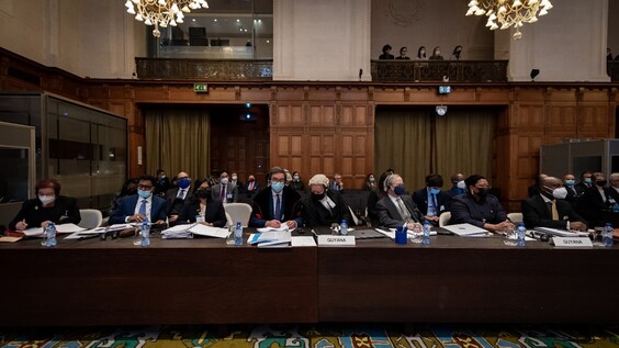 THE HAGUE – The International Court of Justice (ICJ) holds public hearings in the case Guyana v. Venezuela