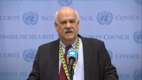 Ronaldo Costa Filho (Brazil)  Fergal Mythen (Ireland) on food security - Security Council Media Stakeout