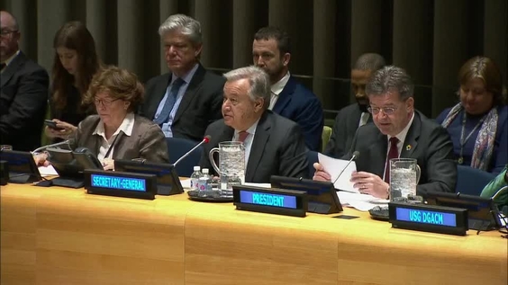 أنطونيو غوتيريش (الأمين العام للأمم المتحدة) في الإحاطة الإعلامية عن تقريره المعنون "جعل الهجرة تعمل للجميع"